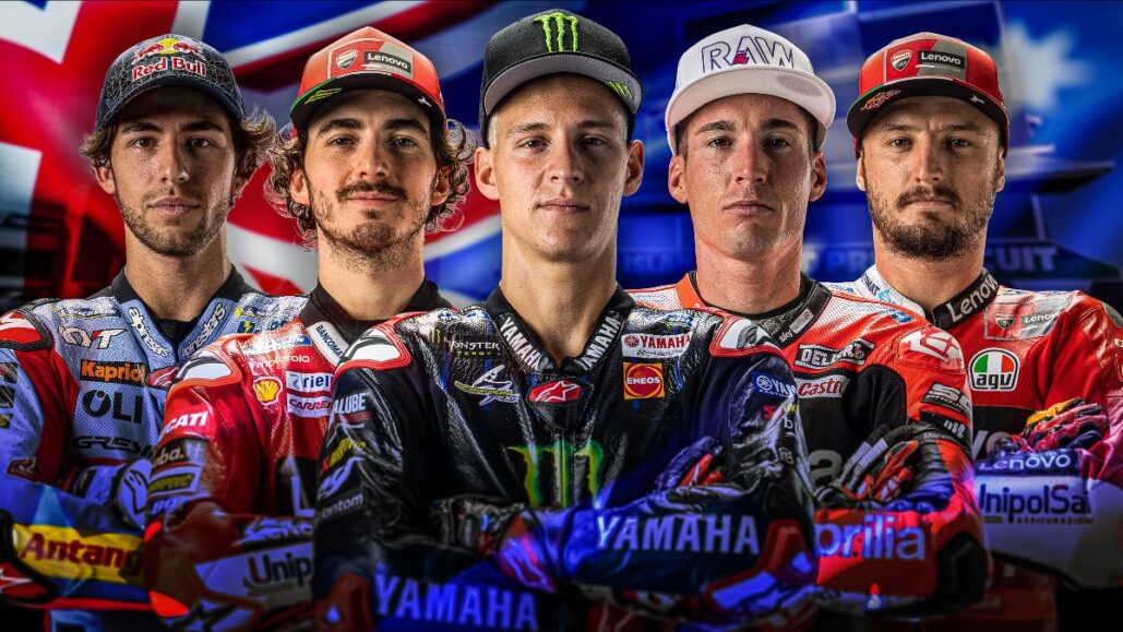 5 riders. 40 points. 1 Phillip Island.