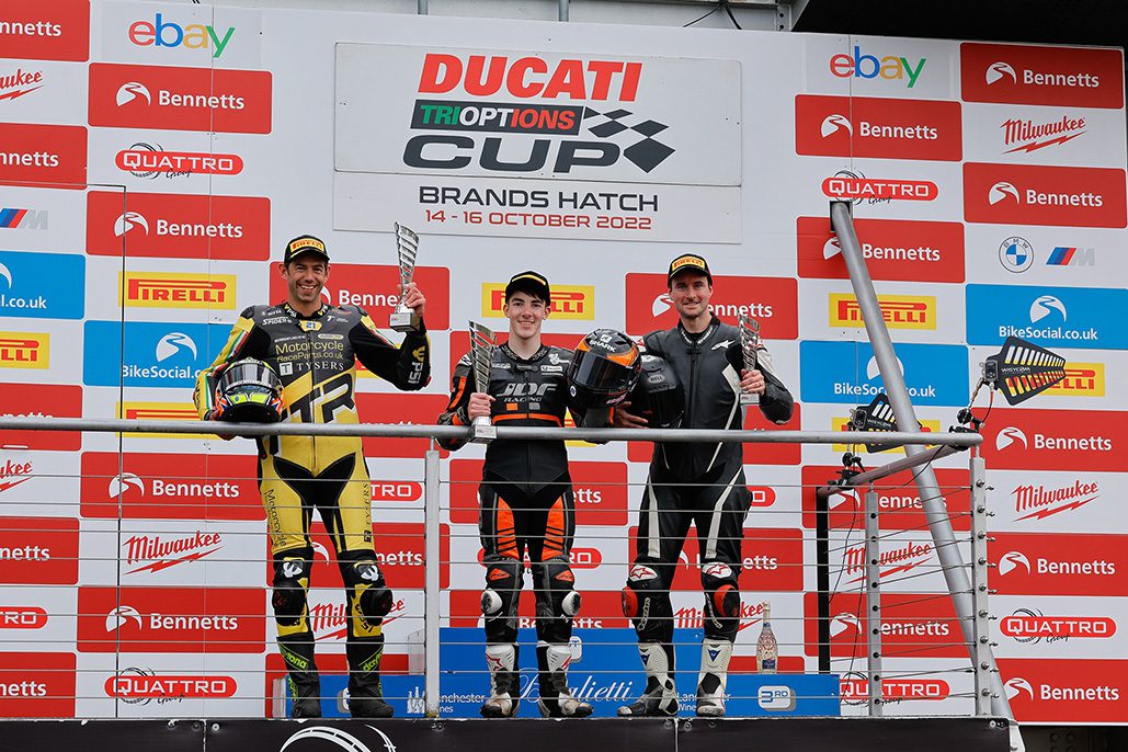 David Shoubridge Wins The 2022 Ducati Performance Trioptions Cup Championship At Brands Hatch