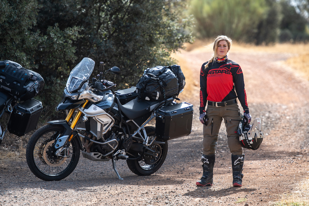 Female British Motorcycle Rider Takes On Epic 1000 Dunas Challenge