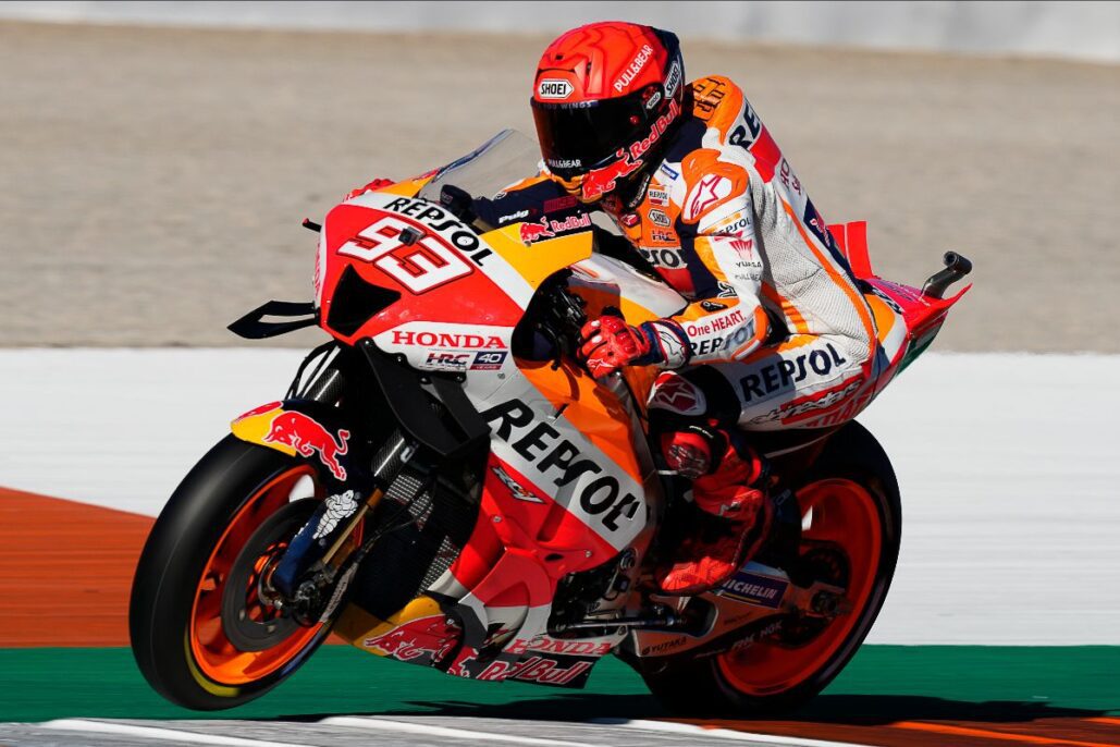 What was Marc Marquez riding and is it similar to MotoGP™?