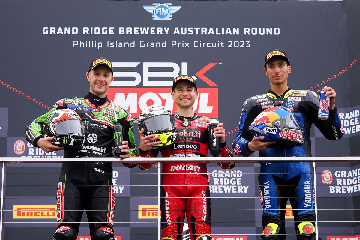 Worldsbk Champion Alvaro Bautista Triumphs In Rain Affected Race 1