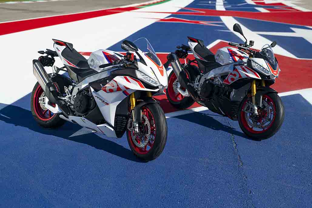 Aprilia Rsv4 Factory And Tuono V4 Factory Speed White