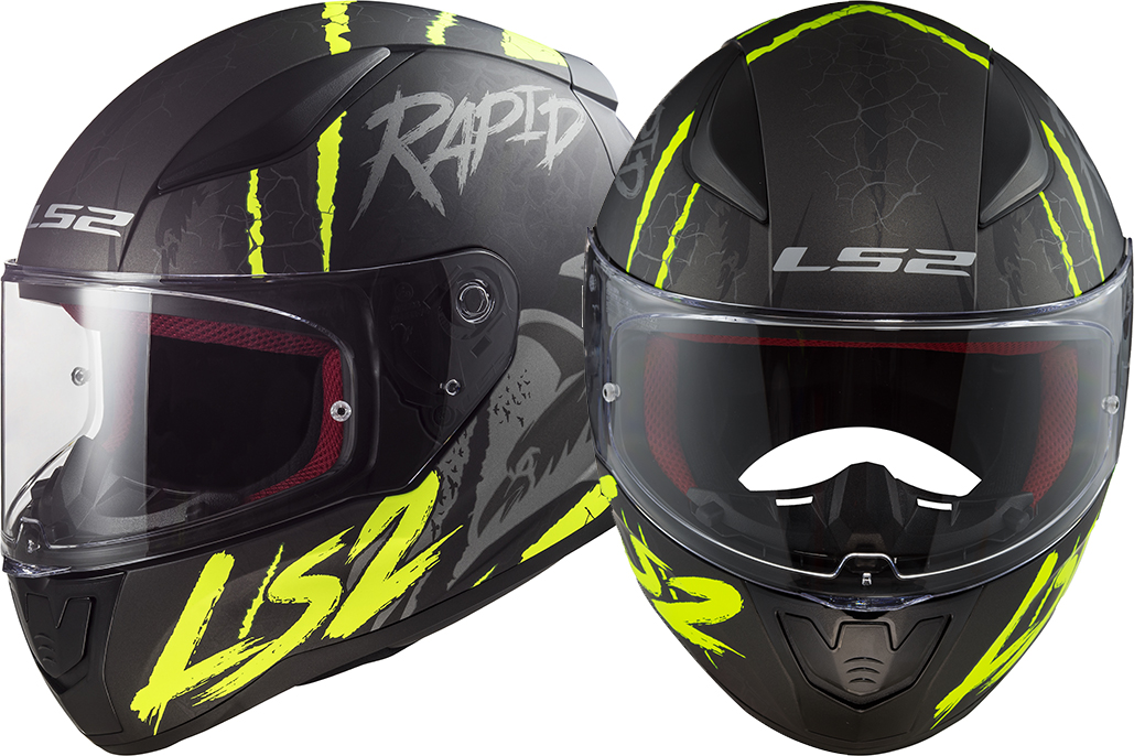 New Ls2 Rapid Raven Helmet