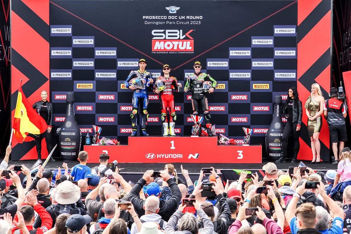 Bautista Ends Ducati's Donington Park Drought With Race 1 Win