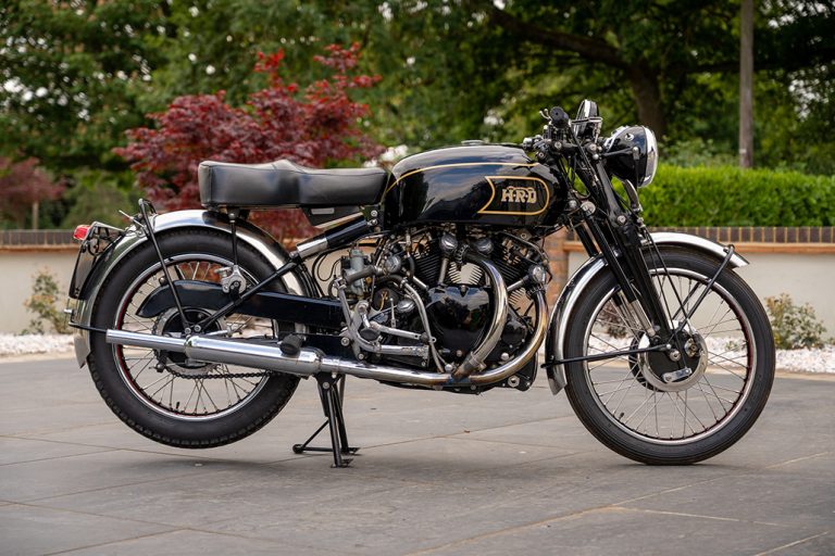 Iconic Hrd Black Shadow Among Hundreds Of Classic Two-wheelers Sold At The National Motorcycle Museum