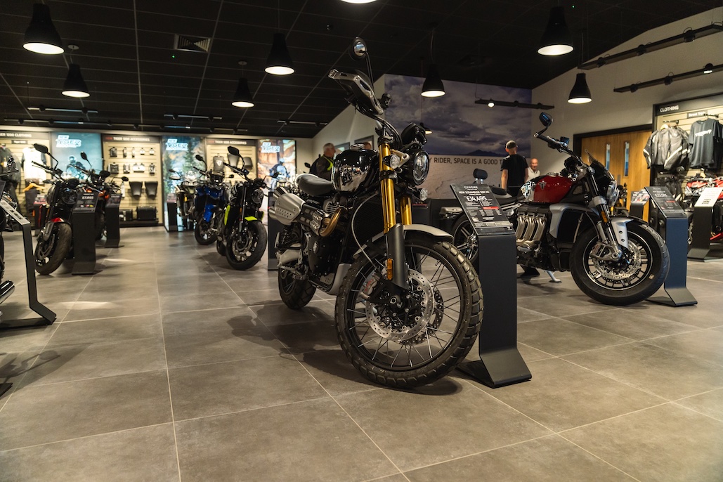 New Triumph Showroom Opening In Edinburgh