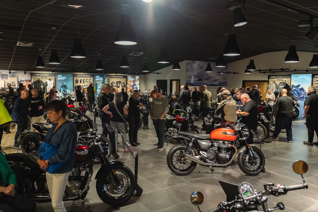 New Triumph Showroom Opening In Edinburgh