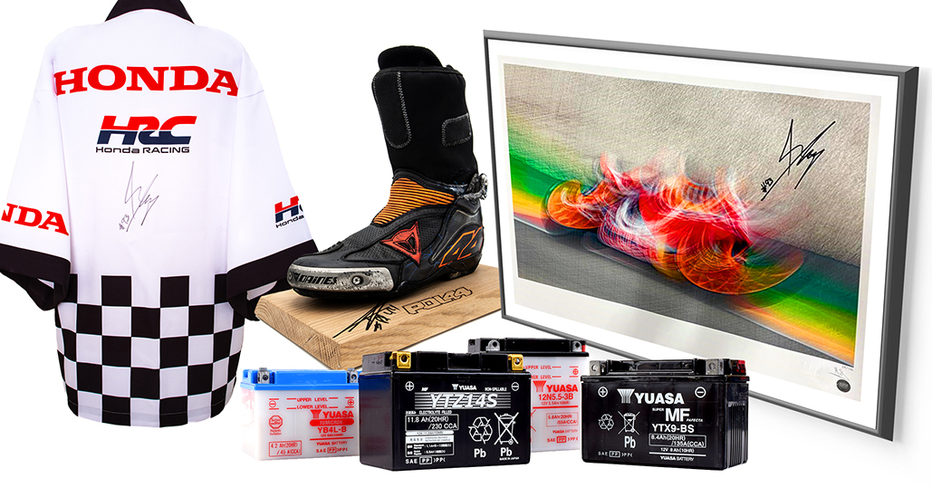 Win exclusive MotoGP prizes to celebrate Yuasa’s 10th anniversary with HRC Repsol Honda