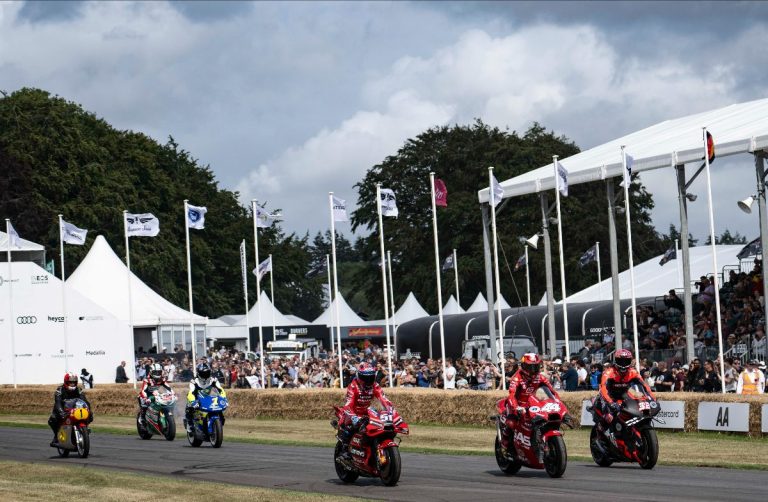 ... And We're Off! Motogp Gets First Taste Of 2023 Goodwood Festival Of Speed