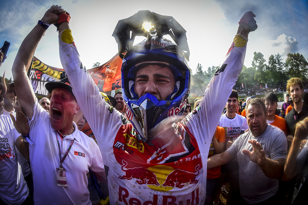 Andrea Adamo Crowned 2023 MX2 World Champion On Home Soil While Geerts Wins It In Maggiora