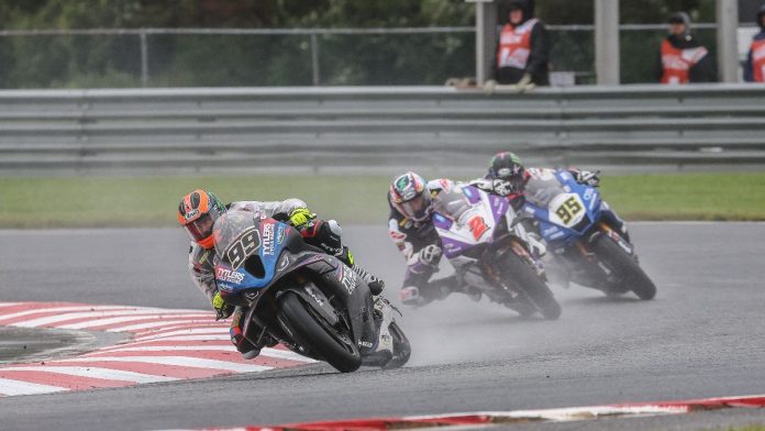 Gagne Wins Medallia Superbike Race One In A Rainstorm At Njmp