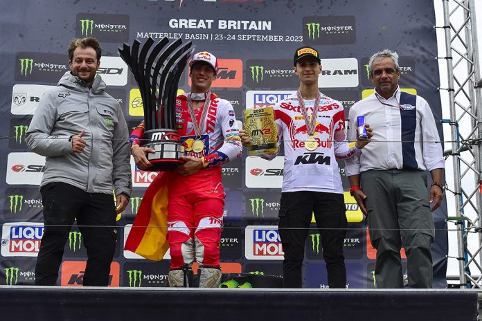 Perfect Gajser In Matterley Basin While Geerts Wins On His Last MX2 Grand Prix