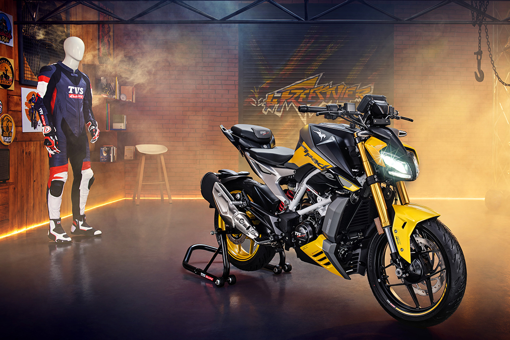 Tvs Launches Of It’s All New Naked Sports Tvs Apache Rtr 310