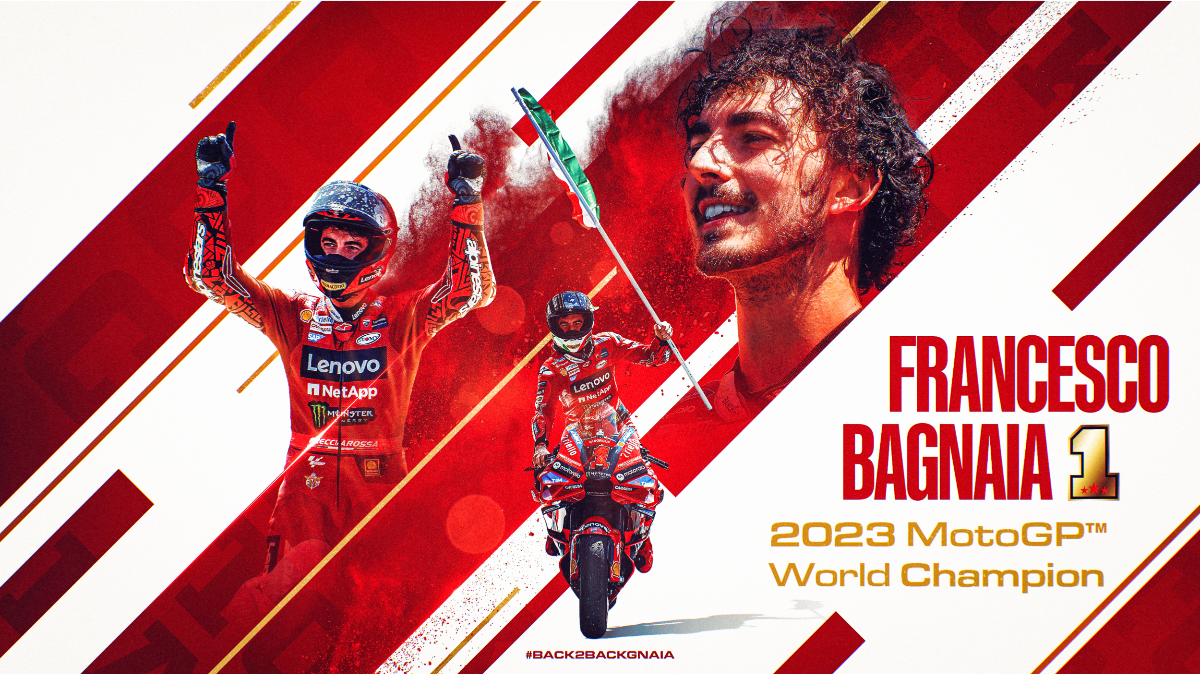 Back2backgnaia: Pecco Bagnaia Is The 2023 Motogp World Champion