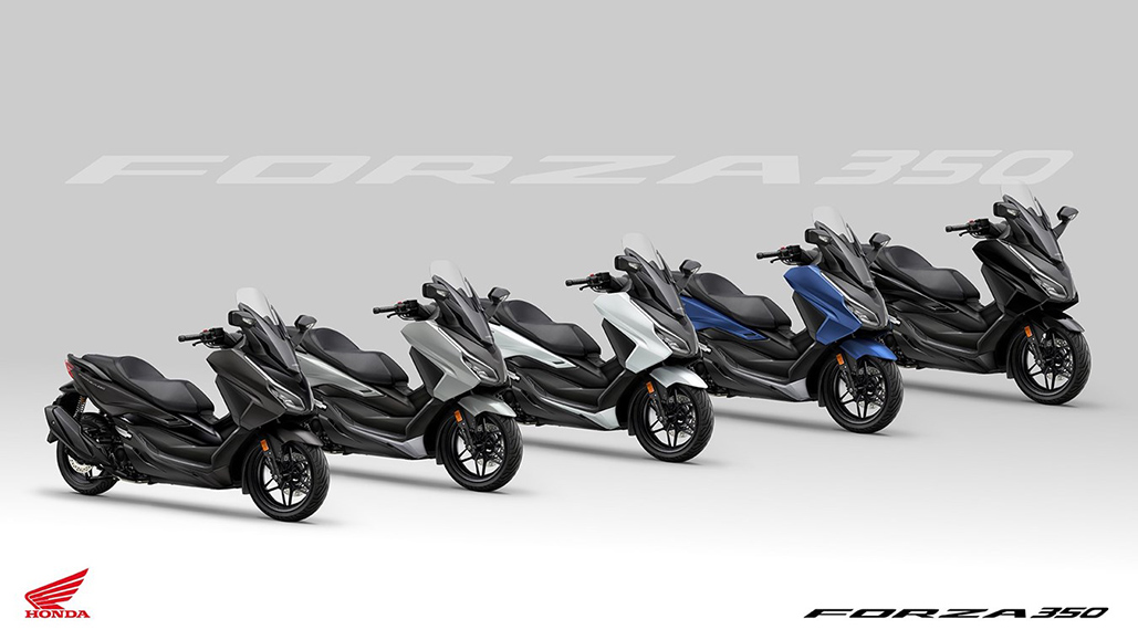 New colours for 2024 Honda ADV350, Forza 125 and Forza 350