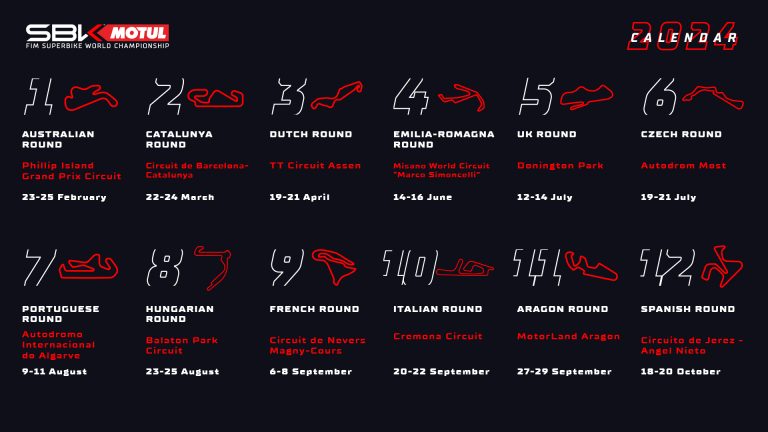 2024 Worldsbk Updated Calendar