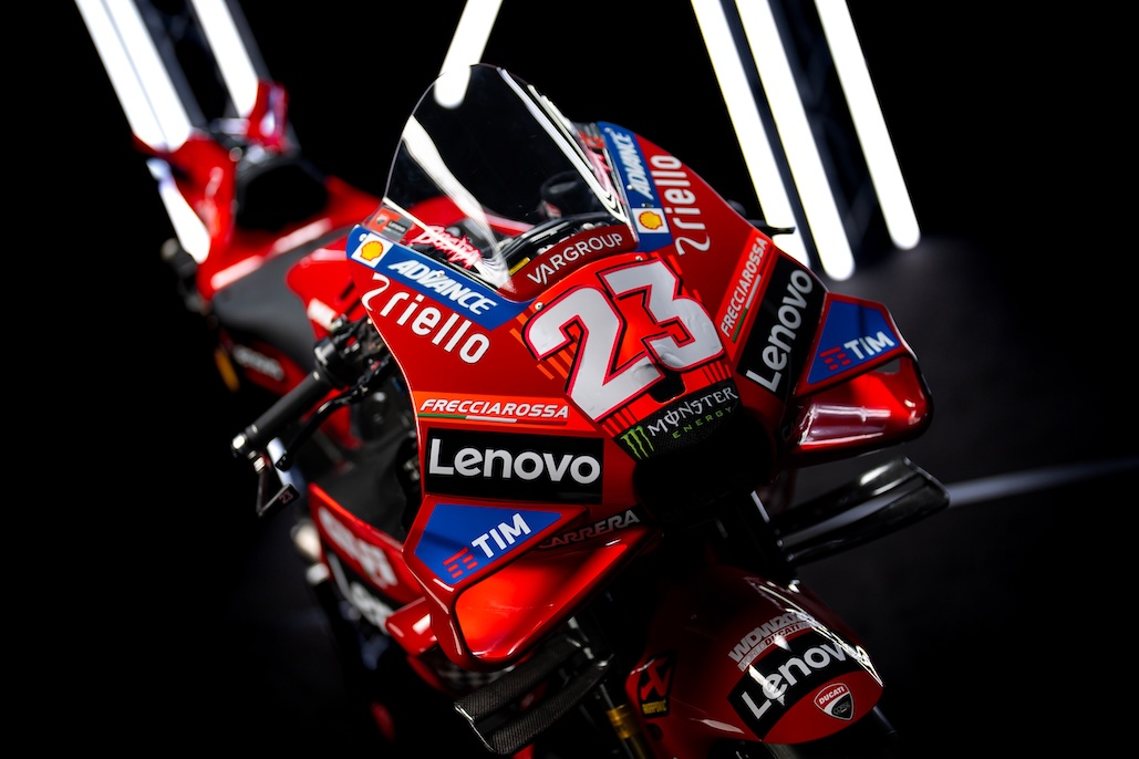 Ducati Lenovo Team Unveils 2024 Livery In Madonna Di Campiglio