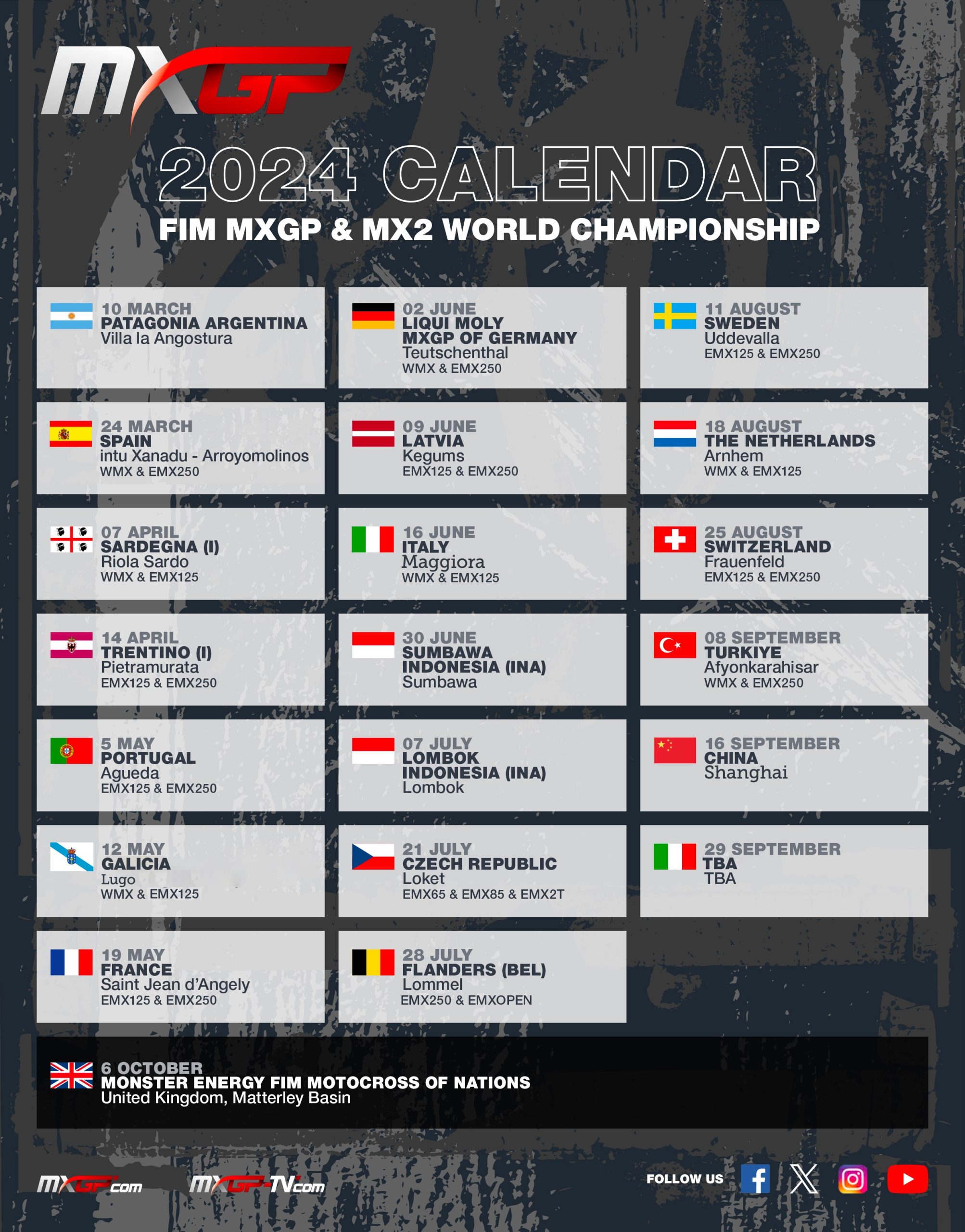 The 2024 Mxgp Calendar Welcomes The Mxgp Of Galicia