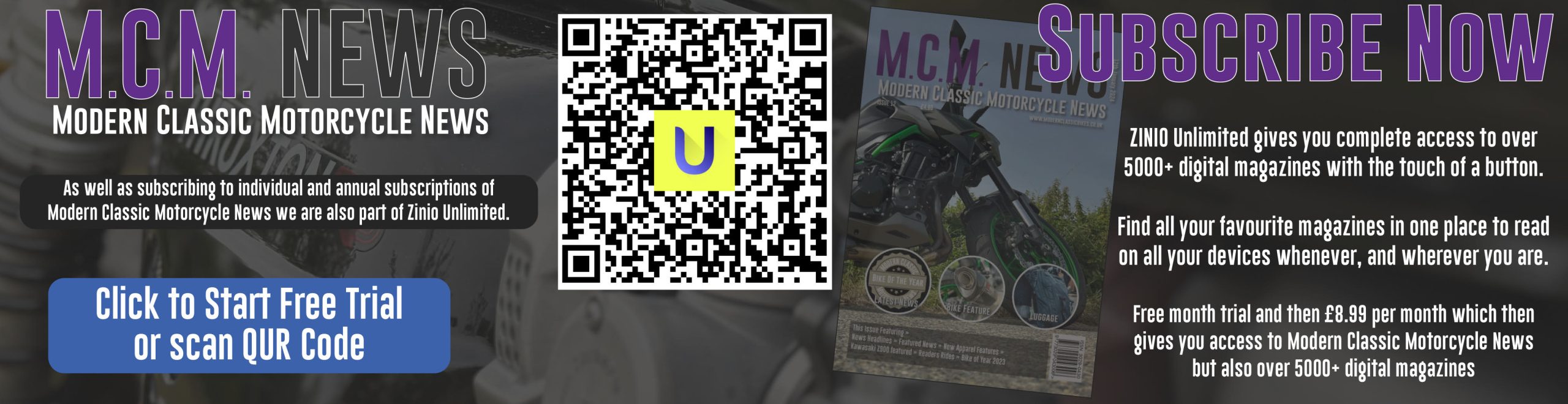 Subscribe To Modern Classic Motorcycle News Magazine