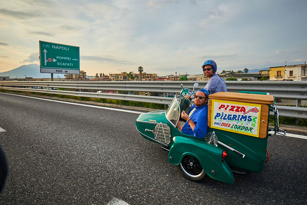 Pizza Pilgrims use custom sidecar for second expedition