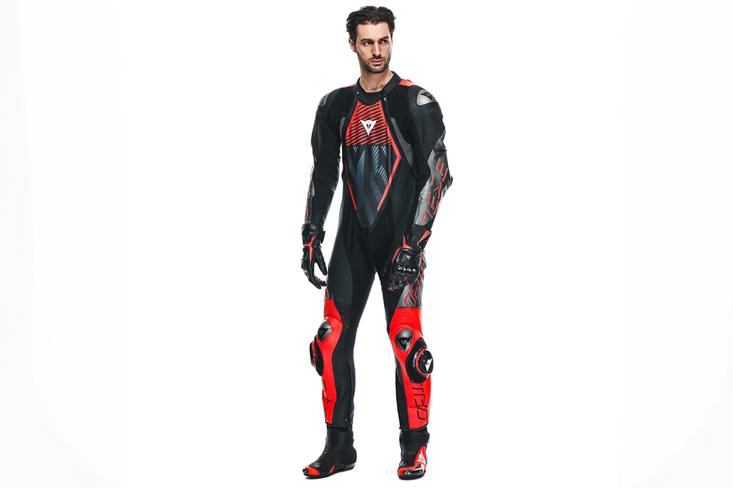 Dainese Unveils Audax D-zip 1pc Perf. Leather Suit, Axial 2 Boots, & Full Metal 7 Gloves