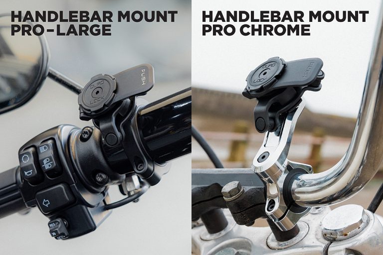 Quad Lock's New Handlebar Mounts: Large & Chrome