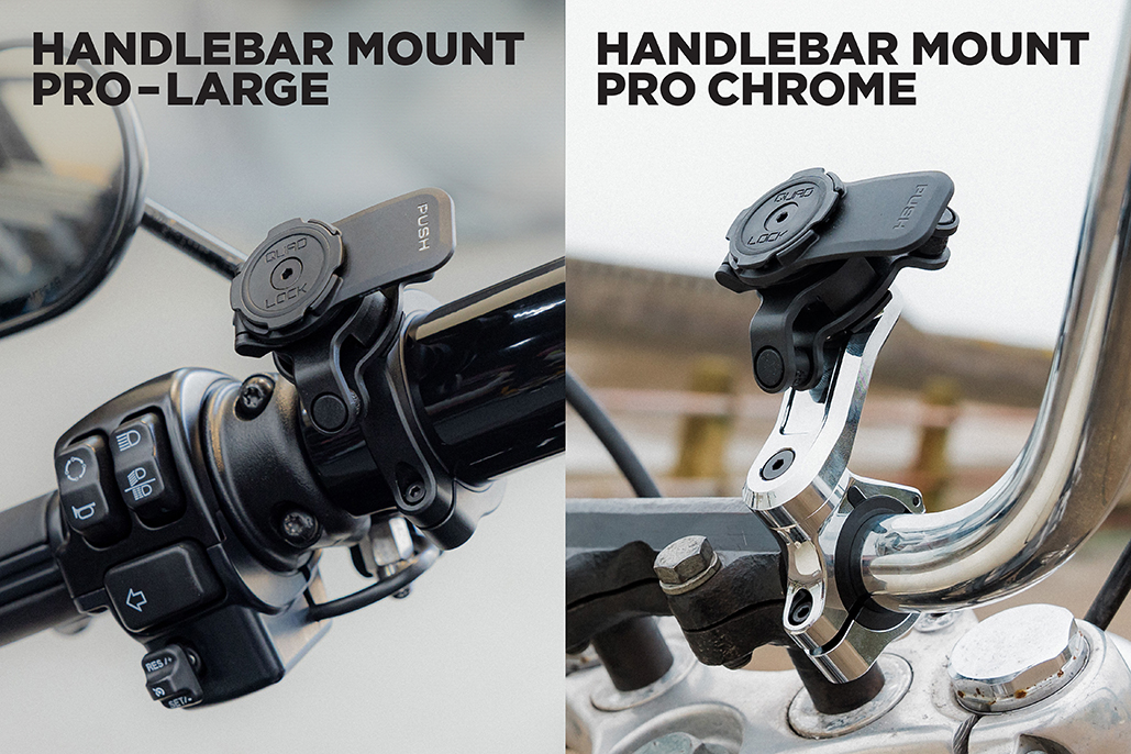 Quad Lock’s NEW Handlebar Mounts: Large & Chrome