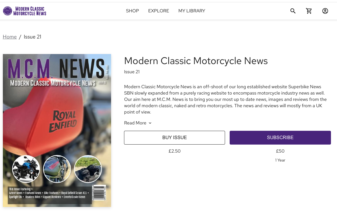 Just Dropped Issue 20 - Modern Classic Motorcycle News