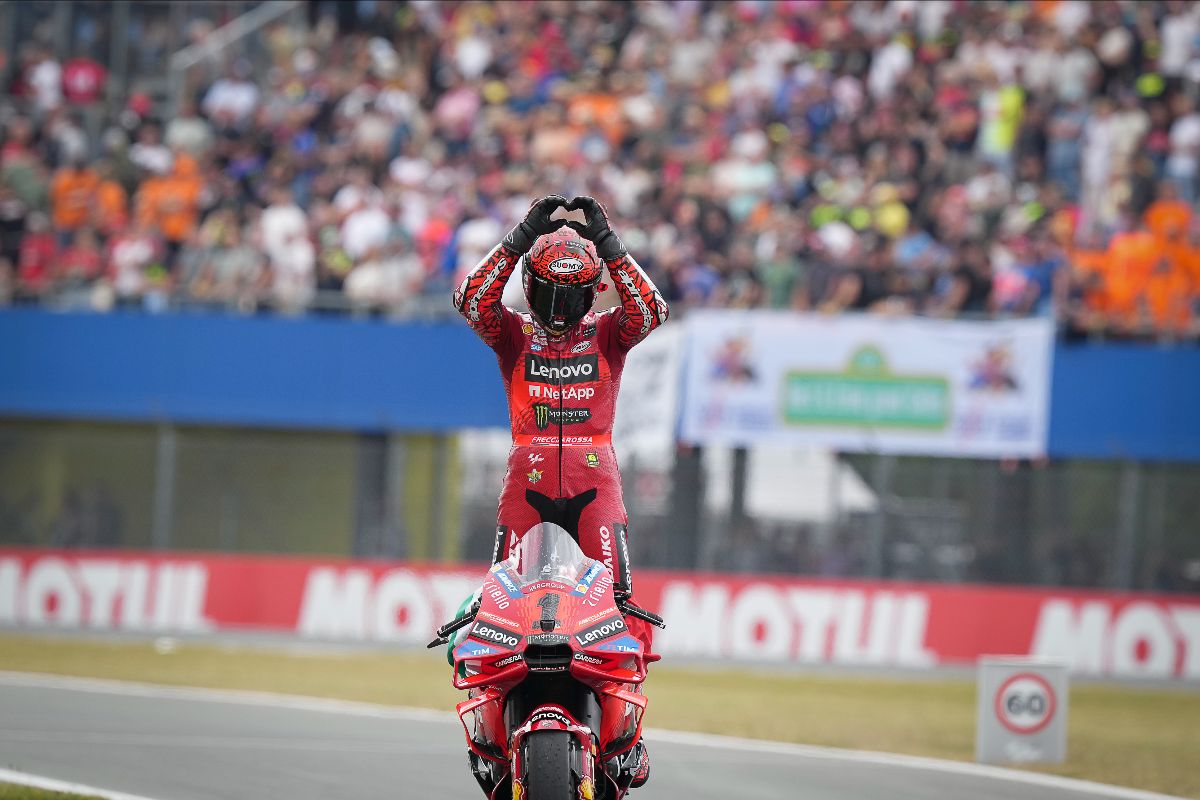 Bagnaia retains Assen crown ahead of Martin, penalty for Marquez