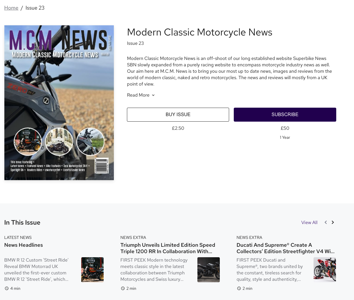 Just Dropped Issue 23 – Modern Classic Motorcycle News