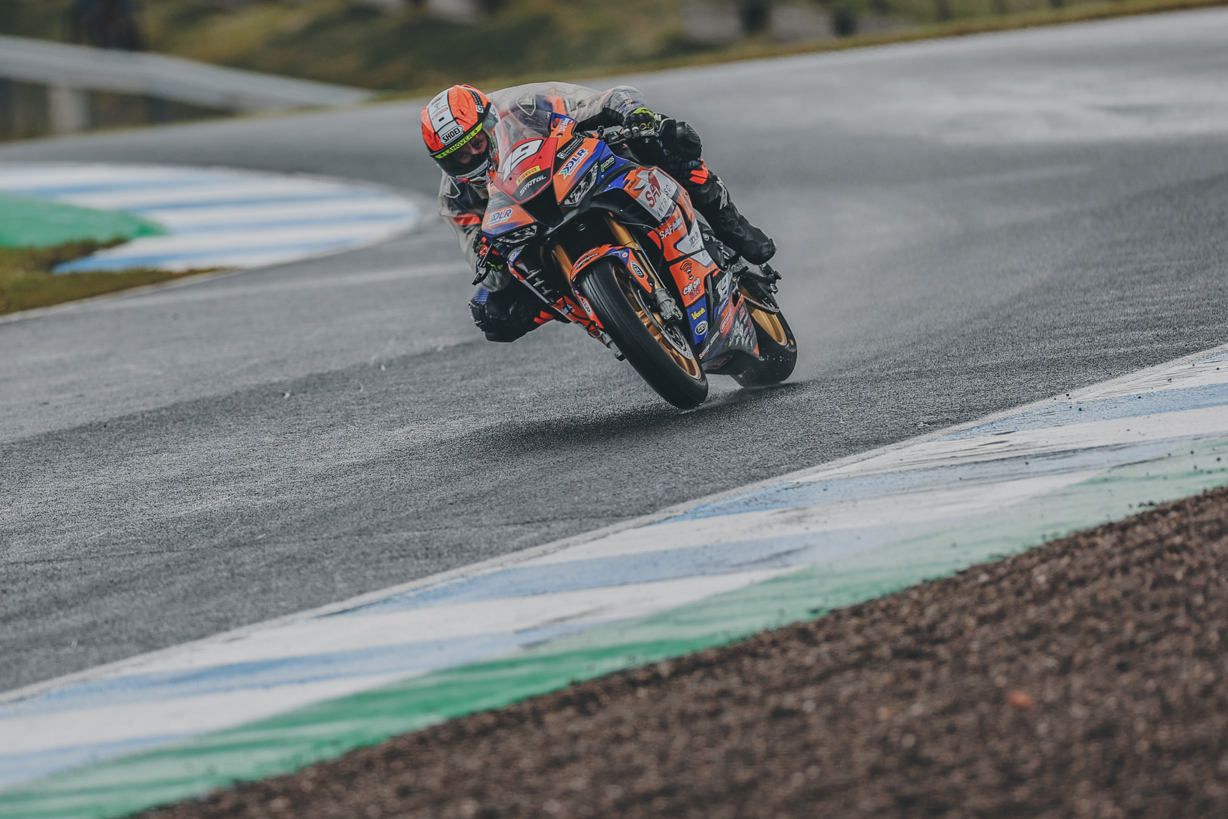 Wet And Wild: Riders Brave Tricky Conditions In Free Practice Sessions At Knockhill Racing Circuit For Round 4 Of The 2024 Bennetts British Superbike Championship