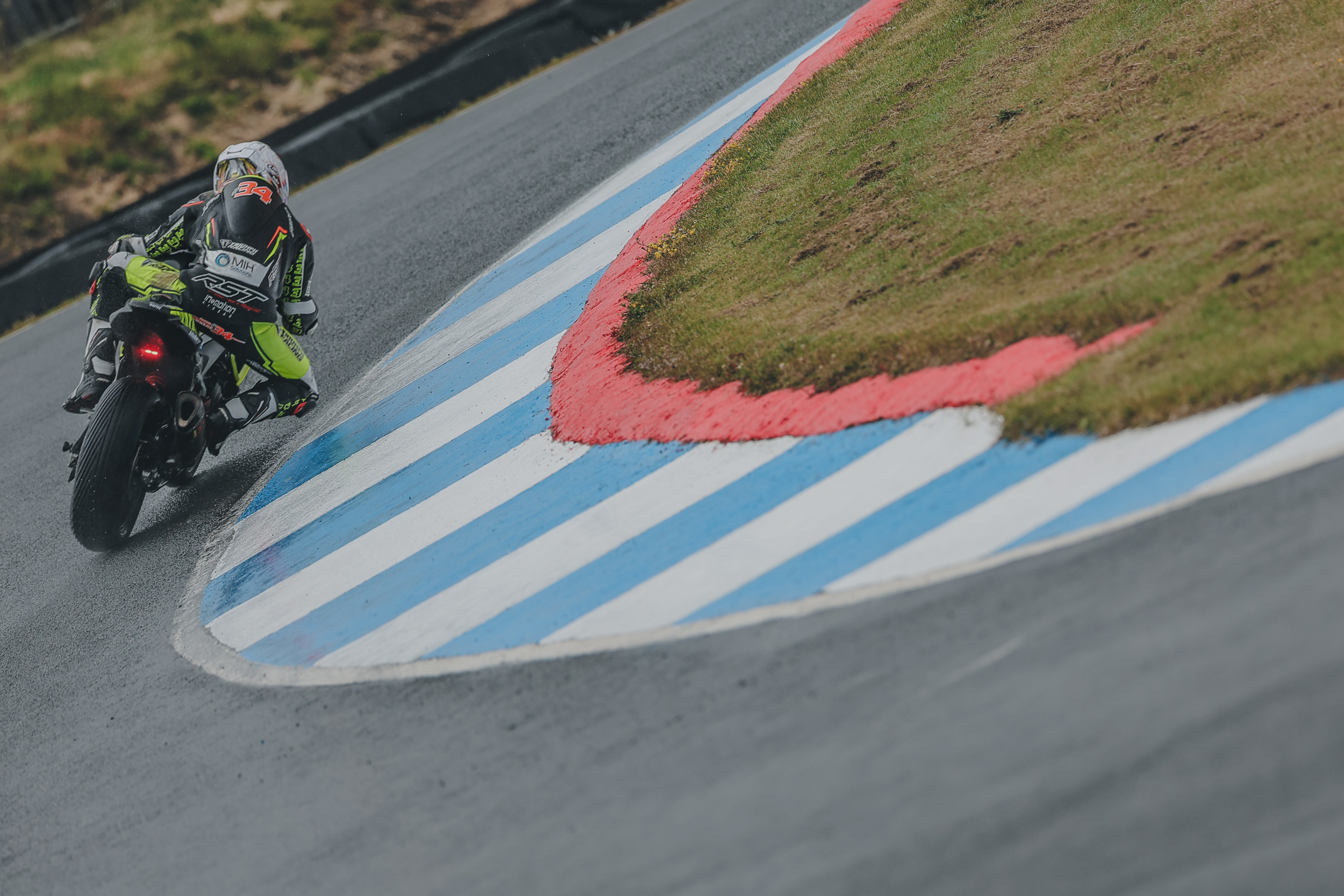 Wet And Wild: Riders Brave Tricky Conditions In Free Practice Sessions At Knockhill Racing Circuit For Round 4 Of The 2024 Bennetts British Superbike Championship