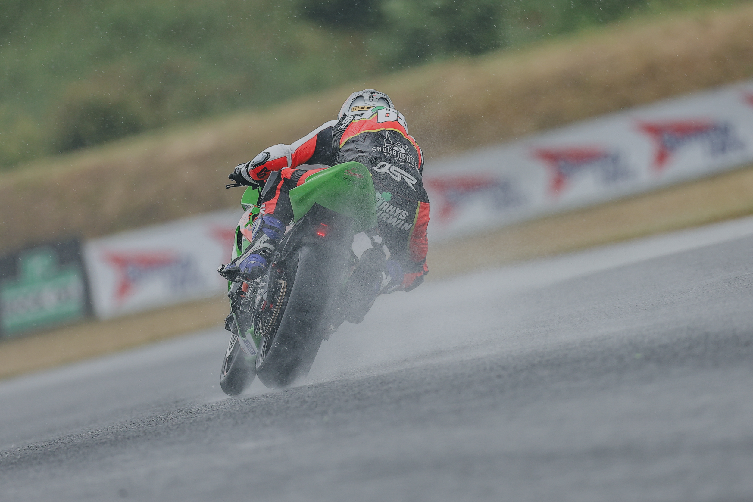 Wet And Wild: Riders Brave Tricky Conditions In Free Practice Sessions At Knockhill Racing Circuit For Round 4 Of The 2024 Bennetts British Superbike Championship