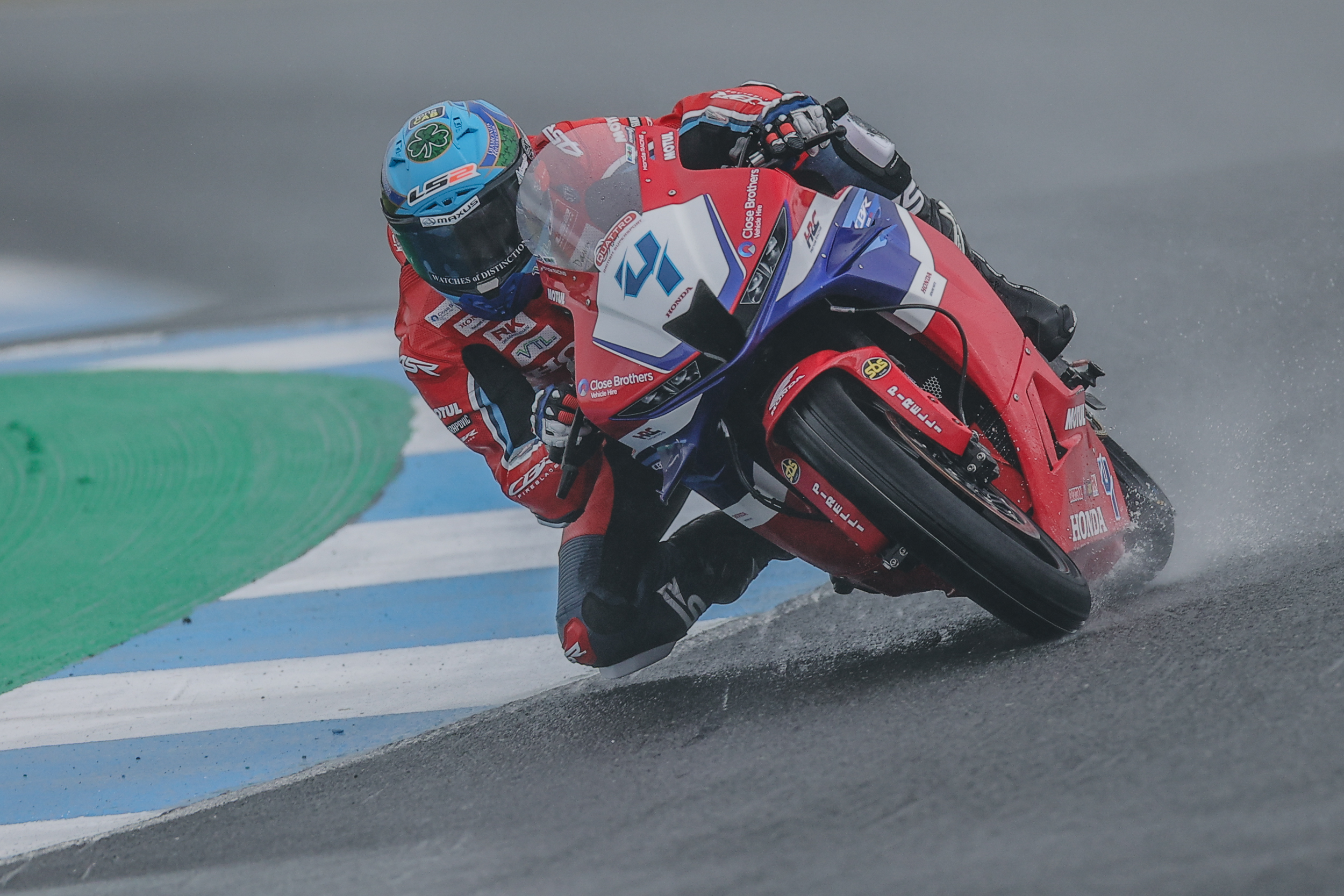 Wet And Wild: Riders Brave Tricky Conditions In Free Practice Sessions At Knockhill Racing Circuit For Round 4 Of The 2024 Bennetts British Superbike Championship