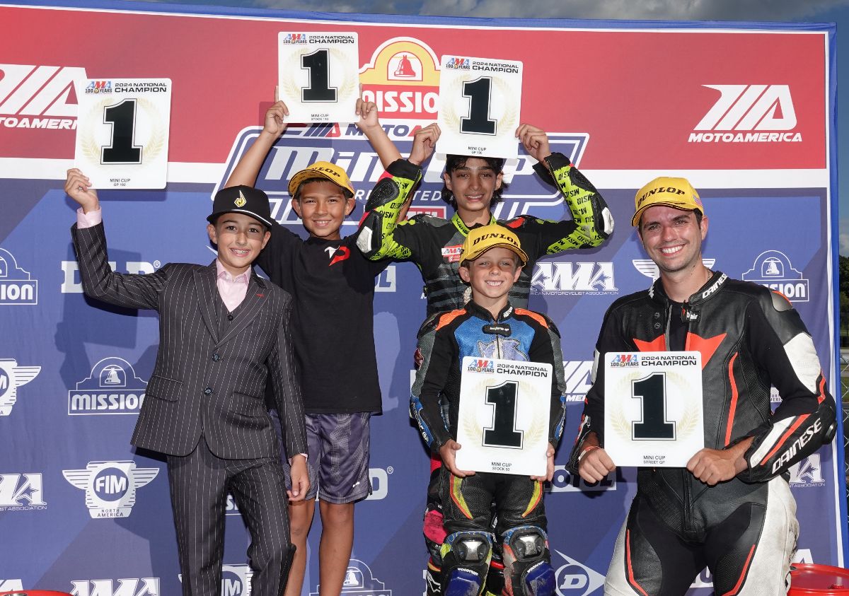 Champions Crowned In The Inaugural Motoamerica Mini Cup National Championships