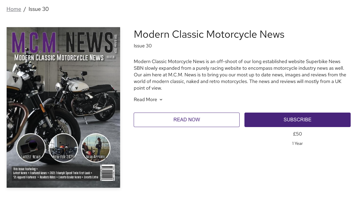 Just Dropped Issue 30 – Modern Classic Motorcycle News