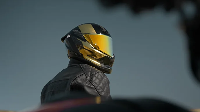 Ruroc Blends High-Tech Protection With Meticulously Engineered Gold Paintwork