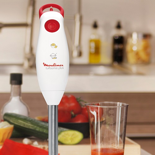 Moulinex Turbomix Plus Hand Blender, Stainless Steel Foot, 350 Watt, beaker 800 ml - DD1011EG Moulinex Turbomix Plus Hand Blender, Stainless Steel Foot, 350 Watt, beaker 800 ml - DD1011EG