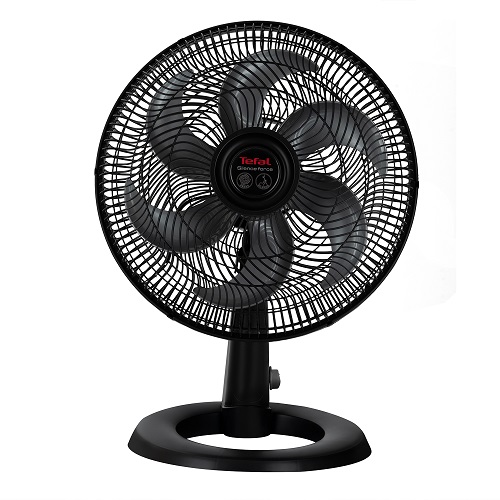 Tefal Silence Force Desk Fan, 16 Inch, 3 Speeds, Black - VG4110EE