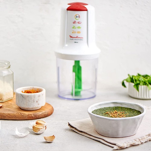Moulinex Multi Moulinette Chopper With Molokhia Blade, 500 ml, 500 W, White - AT7191EG Moulinex Multi Moulinette Chopper With Molokhia Blade, 500 ml, 500 W, White - AT7191EG