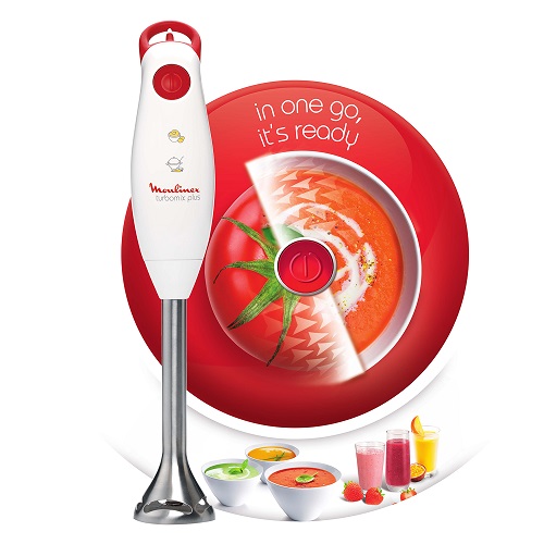 Moulinex Turbomix Plus Hand Blender, Stainless Steel Foot, 350 Watt, beaker 800 ml - DD1011EG Moulinex Turbomix Plus Hand Blender, Stainless Steel Foot, 350 Watt, beaker 800 ml - DD1011EG