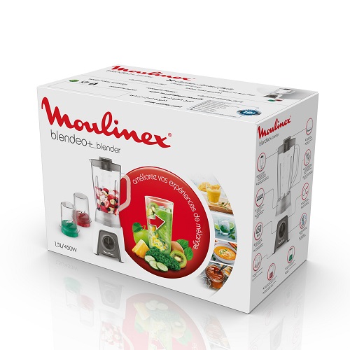 Moulinex Blendeo+, 450W, 1.5L, 2 Speeds plus Pulse, Grinder and Grater - LM2C31EG