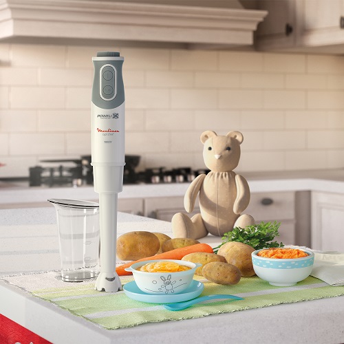 Moulinex Optichef Hand Blender, 1000 Watts, 12 Functions, 500 ML Chopper, White - DD6551EG Moulinex Optichef Hand Blender, 1000 Watts, 12 Functions, 500 ML Chopper, White - DD6551EG