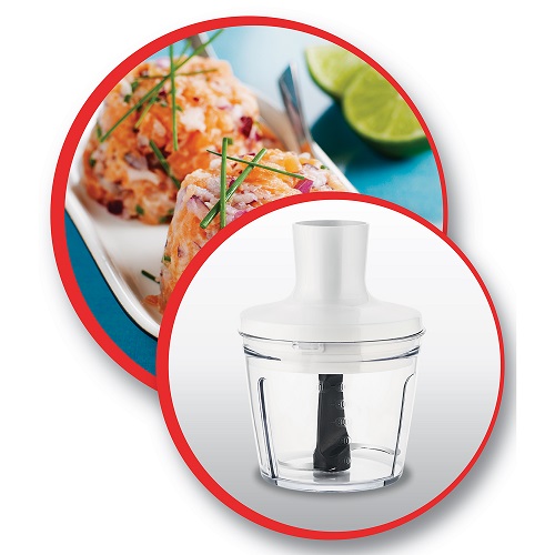 Moulinex Optichef Hand Blender, 1000 Watts, 12 Functions, 500 ML Chopper, White - DD6551EG Moulinex Optichef Hand Blender, 1000 Watts, 12 Functions, 500 ML Chopper, White - DD6551EG