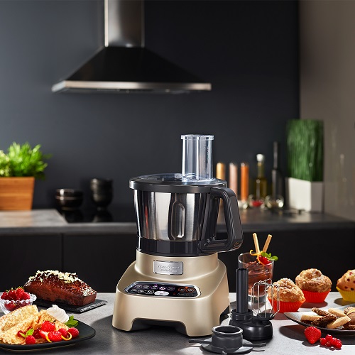 Moulinex Double Force, Food Processor with 11 attachments, 36 functions, Digital Panel, 1000 watt, 3L Bowl, 2L Blender - FP8267 Moulinex Double Force, Food Processor with 11 attachments, 36 functions, Digital Panel, 1000 watt, 3L Bowl, 2L Blender - FP8267