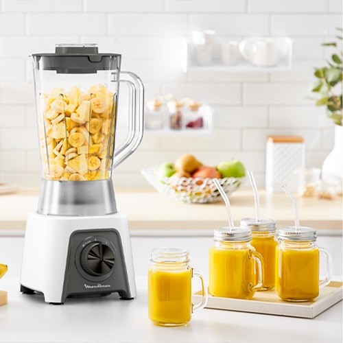Moulinex Blendeo+, 450W, 1.5L, 2 Speeds plus Pulse, Grinder and Grater - LM2C31EG