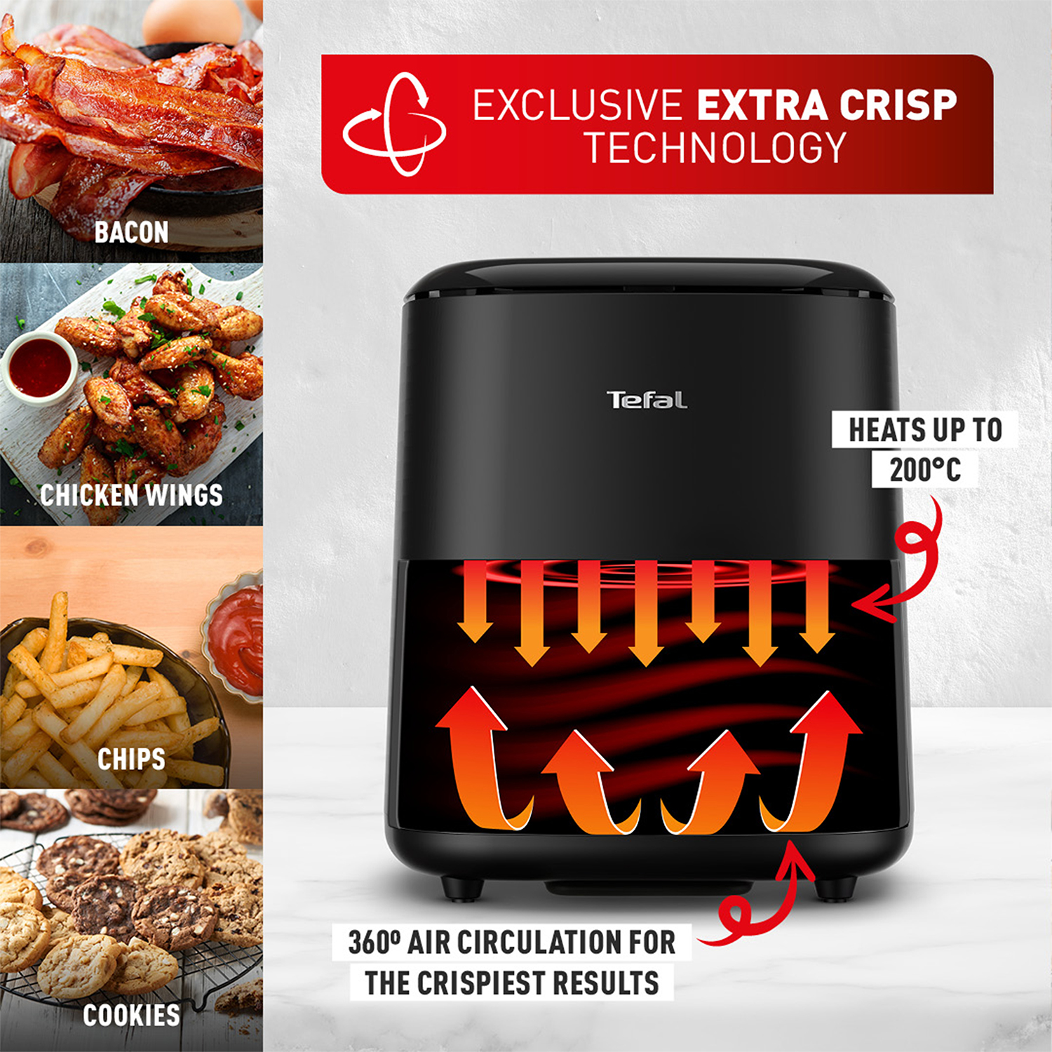 Tefal Easy Fry Max - Hot Air Fryer - 5L Capacity - 10 Preset Programs - Digital + Free Gift Moulinex Multi Moulinette Chopper, 500 Watt, 500 ML Chopper Tefal Easy Fry Max - Hot Air Fryer - 5L Capacity - 10 Preset Programs - Digital + Free Gift Moulinex Multi Moulinette Chopper, 500 Watt, 500 ML Chopper