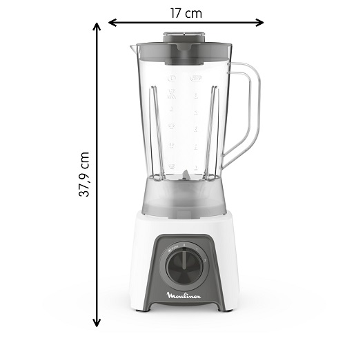Moulinex Blendeo+, 450W, 1.5L, 2 Speeds plus Pulse, Grinder and Grater - LM2C31EG