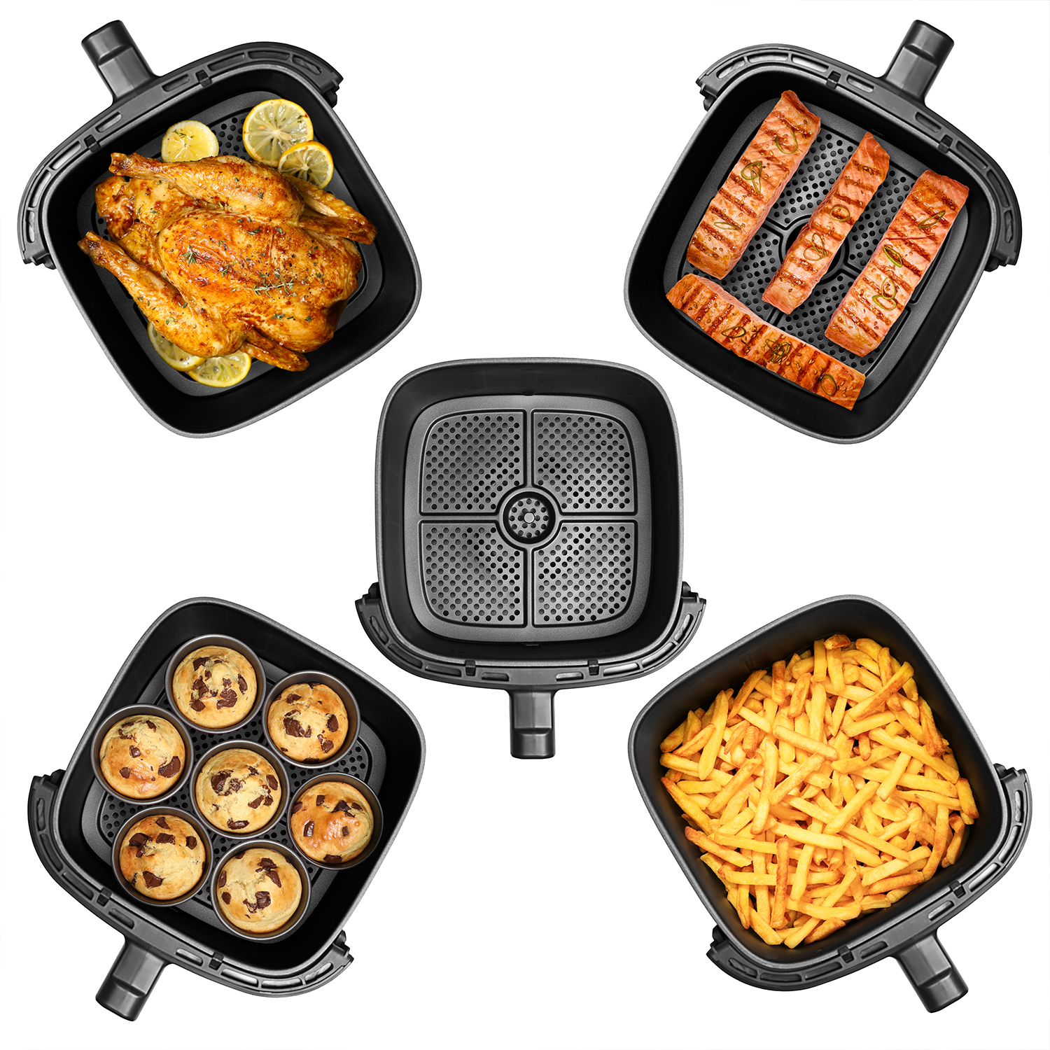 Tefal Easy Fry Max - Hot Air Fryer - 5L Capacity - 10 Preset Programs - Digital + Free Gift Moulinex Multi Moulinette Chopper, 500 Watt, 500 ML Chopper Tefal Easy Fry Max - Hot Air Fryer - 5L Capacity - 10 Preset Programs - Digital + Free Gift Moulinex Multi Moulinette Chopper, 500 Watt, 500 ML Chopper