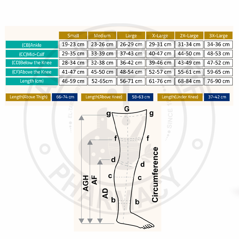 Atico Varicose Veins Stocking, Size: Below Knee 37, 42 cm at best